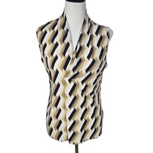 ByDesign size Large Geometric Patterned Sleeveless Top